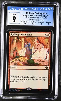 ROLLING EARTHQUAKE From the Vault: Annihilation Foil CGC 9 Q++ MTG [Nostalgium] - Image 1 of 2