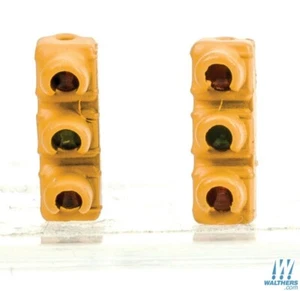 Walthers 949-4369 1960s-Style Traffic Lght (2) Non-Oprting Sgle-Sided Hanging HO - Picture 1 of 1