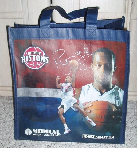 NEW~DETROIT PISTONS Large Tote Bag~Rodney Stuckey~SGA Cover