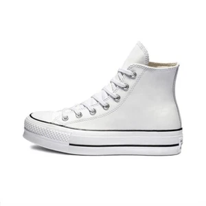 Converse Chuck Taylor All Star Platform Clean Leather High Top - Picture 1 of 5