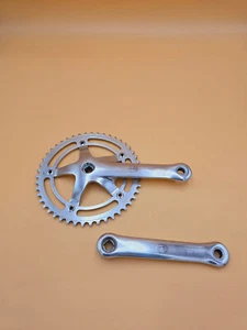 Juego de manivelas Campagnolo C Record Pista Track Rahnrad 165 mm 47 dientes dientes vintage - Imagen 1 de 11