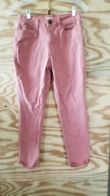 Pantalones para mujer So talla 3/26W rosa tiro alto entrepierna recortada 23 Foto 1 de 4