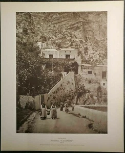 Positano Casa Diruta By Giacomo Brogi Italy Fratelli Alinari Gravure 1890/1978 - Picture 1 of 5