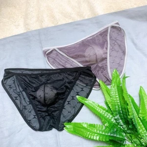 Calzoncillos Transparentes Transpirables Cómodos Eróticos Bragas Encaje Lencería Hombre - Imagen 1 de 17
