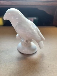 White ceramic bird  - Gerold Porzellan marked Bavaria Western Germany 3.5" tall - Picture 1 of 7