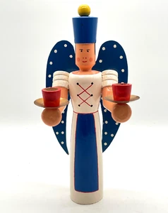 Kerzenhalter Engel Weihnachtsengel Weihnachten Kerzenständer wohl Erzgebirge - Bild 1 von 7
