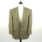 Vintage John Lord Harris Tweed Sakko Herren Gr. 26 Grün Braun Wolle Jacke