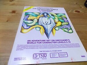 Advanced Dungeons & Dragons, WG4 The Forgotten Temple of Tharizdun in Good Cond