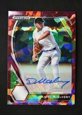 21 Prizm Draft Picks Base Auto Burgundy Cracked Ice #PDP-166 Daniel McElveny /12