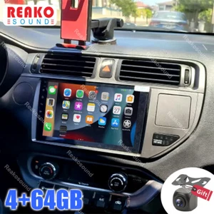 4+64G CarPlay For KIA RIO 2011-2015 Android 13 Car Stereo Sat Nav GPS Navi CAM - Picture 1 of 12
