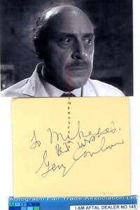 George Coulouris vintage signed page AFTAL#145