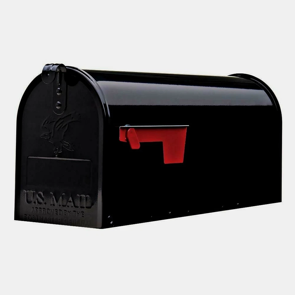BLACK Gibraltar Solar Group Elite T1 Steel Mailbox Post Mount Mail E1100B00 New - Image 1 of 1