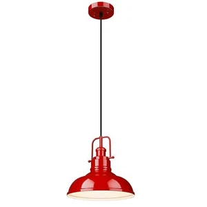 Modern Dome Pendant Light 1light Kitchen Ceiling Pendant Lighting Fixture Red Fi - Picture 1 of 6