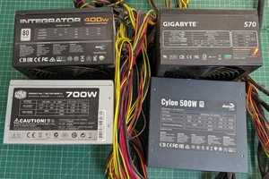 Job Lot 4 PC Power supply (PARTS ONLY) 700w, 570w, 500w, 400w PSU - Afbeelding 1 van 1