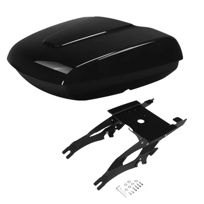Low Profile Trunk Mount Rack For Indian Chieftain Dark Horse 2016-25 Vivid Black - Image 1 of 4