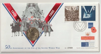 15/8/1995 UK GB £2 Coin Cover - 50th Ann. of the End of the Second World War #4 - Image 1 of 2