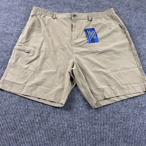 Pinkbomb Uomo XXXL Khaki Pantaloncini Golf Zip Tasca Elasticizzati Casual Nuovi con etichette - Foto 1 di 12
