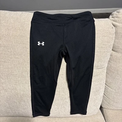 Under Armour Girls' Blue UA Compression Athletic Shorts Youth Size 5 - Image 1 of 2