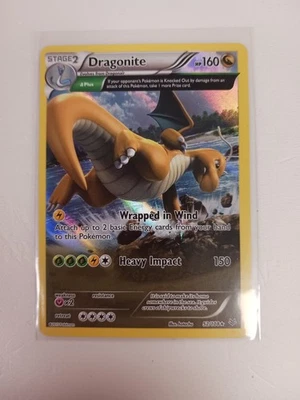 Pokemon Roaring Skies Dragonite Full Art Holo Rare 52/108 - Image 1 of 2