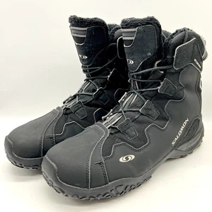 Salomon Snowtrip Thinsulate Waterproof Hiking Boots Mens 13 Black *ShipsFAST - Picture 1 of 13