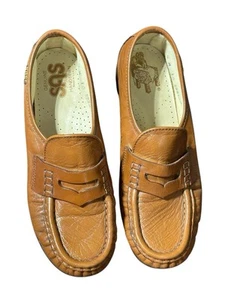 Zapatos cómodos SAS Classic Penny Mocasines Para Mujer Talla 4 M Cuero Marrón Sin Cordones - Imagen 1 de 6