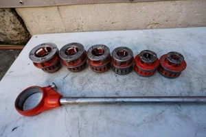 Ridgid 12-R Schneideisen Set Rohr Einfädler Trittmaschine 1/2 bis 2 Zoll tolle Form #7 - Bild 1 von 1