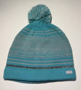 Champion Women's Knit Pom Pom Beanie Hat Cap Teal, Blue Size One Size - Picture 1 of 2