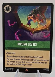 Wrong Lever! 116/204 Disney's Lorcana Reign of Jafar Regular - Picture 1 of 2