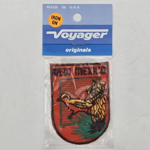 Vintage Voyager New Mexico Souvenir Patch Orange Road Runner Yucca NOS  - Bild 1 von 9
