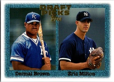 1997 Topps BASEBALL #272 Dermal Brown / Eric Milton DPK, RC - Image 1 of 2