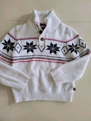 Izod Boys FairIsle Sweater Size XXS 4/5 Nordic Ski Holiday Vacation Family Photo - Image 1 of 4