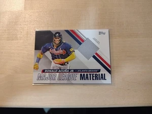 Tarjeta Usada Juego Materiales Grandes Ligas Ronald Acuña Jr Serie 2 Topps 2024 - Imagen 1 de 2