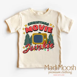Christmas Movie Junkie Shirt - Christmas Tee - Picture 1 of 6