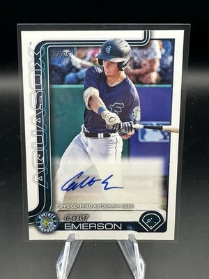 2025 Topps Pro Debut Colt Emerson Base Auto PD-33 Seattle Mariners Prospect - Image 1 of 2