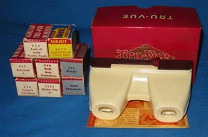 Visor Tru-Vue en caja y 8 tiras rubia, tierra de la pequeña gente de madera, más - Imagen 1 de 7