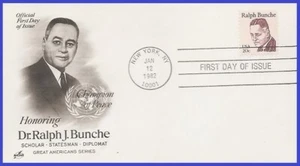 USA5 #1860 U/A ARTCRAFT FDC Ralph Bunche - Picture 1 of 1