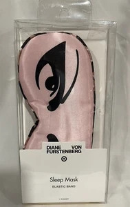 NEW DVF Diane Von Furstenberg Target Leopard Pink Sleep Eye Mask Limited Edition - Picture 1 of 3