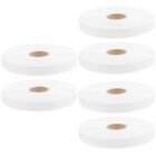  6 Rolls of Blank White Nylon Washing Label Fabrics Package DIY Printing Garment