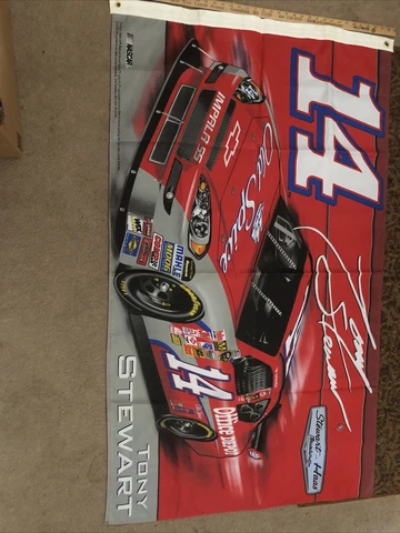 TONY STEWART #14 NASCAR 3'x5' FLAG 2-SIDED Stewart Haas Racing Old Spice 36 X 60 Cover