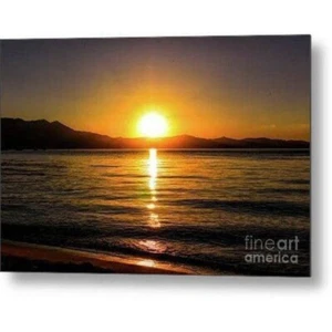Metal Print "Sunset Lake 1" - Picture 1 of 11