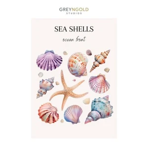 Beautiful Beach Sea Shells Poster Wall Art Print pick size A4/A3/A2/90x60cm - Picture 1 of 1
