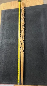African Walking Cane STICK HAND CARVED(around 47 inches long) *READ Desc* - Picture 1 of 2