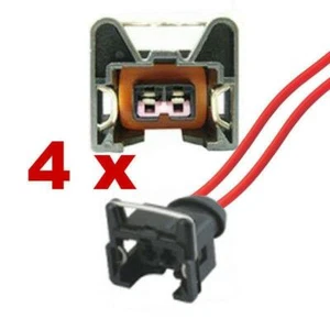 Einspritzdüsen Ersatz Stecker - BOSCH EV1 SHORT mit Kabel (4 x FEMALE) motor kfz - Bild 1 von 3
