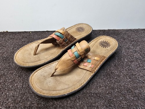 Sandali UGG Jenaya in pelle intrecciata con tanga 1006362 taglia 12