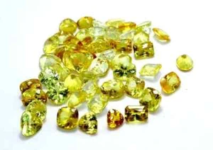 Natürlicher 150 kt gelber Saphir 16-18 Stck. Mixschliff zertifiziert lose Edelsteine Posten - Bild 1 von 7