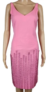 Moschino Cheap and Chic Pink A-line Ribbon cityscape vibes 90s Barbiecore Gala 6 - Picture 1 of 7