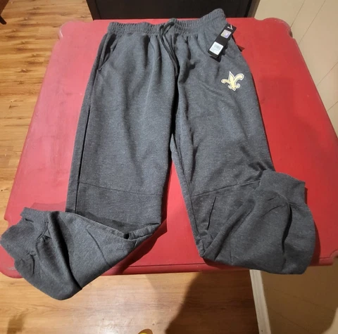 New Orleans Saints 100% Poly Pants Large Mens Retail $75 NWT Cover