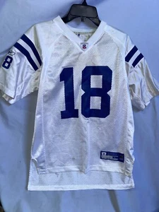 Reebok NFL Equipment Indianapolis Colts #18 Payton Manning Size YLarge Jersey - Picture 1 of 6