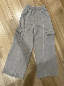 Zara Girl's Wide Leg Pants Beige  10 Drawstring - Picture 1 of 3