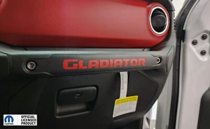 Fits 2018-2024 Jeep Jt Gladiator Handle Glovebox Decal Vinyl Stickers - Picture 1 of 7